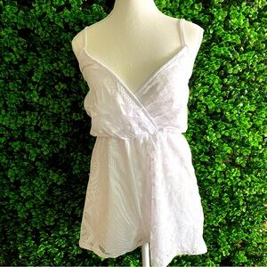 White Lace Romper- XS